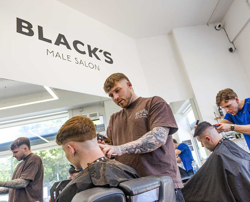 Blacks mens hairdresser Edinburgh
